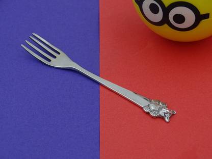 Osasbazaar Sterling Silver Baby Fork - Teddy Bear Design - 90%-92.5% Pure BIS Hallmarked  - Silver