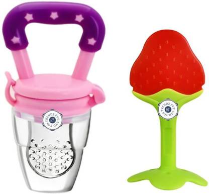 YOS TRENDZ pink fruit feeder,teether  - Silicone