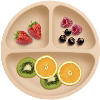 PEEPER PEE_4P_CRM  - Silicone Baby Feeding 4-Suction Plate
