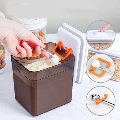 Zibuyu 730 g Baby Formula Dispenser with Scoop , Foodgrade PP Double Layer Anti-Leak  - Plastic