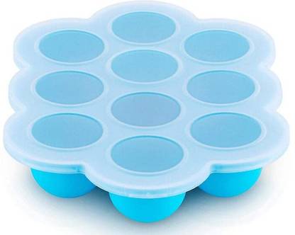 HRIM ENTERPRISE Baby Food Storage Container 10 Portions Silicone Baby Food Freezer Tray with Lid  - Silicone