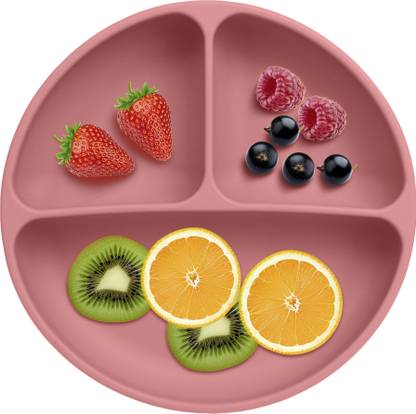 PEEPER PEE_Big_PNK  - Silicone Baby Feeding Big Suction Plate