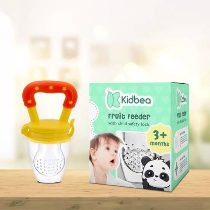 KIdbea Silicone Food/Fruit Nibbler with Extra Mesh, Soft Pacifier Feeder