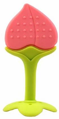 mastela Silicone BPA Free Fruit Shape Teethers for Baby/Infants/Children (Peach) Teether