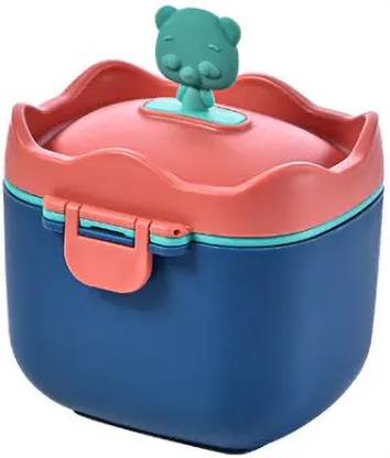 Adore baby 3D Teddy Baby Formula storage & Dispenser box W Scoop-Durable -Ergonomic-225gm*  - PP