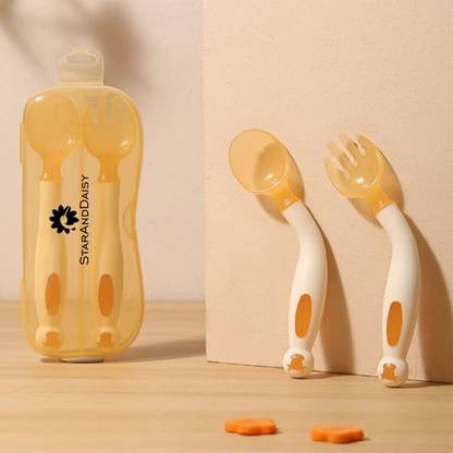 StarAndDaisy Silicone Spoon for Baby and Kids Microwavasher BPA Free Safe - Silicon