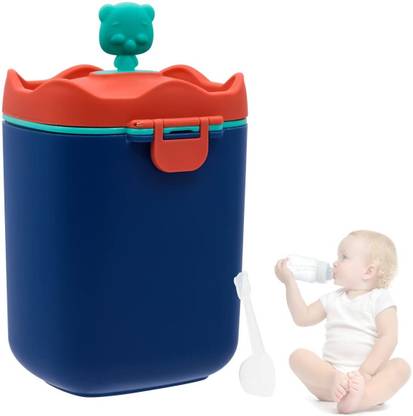 HASTHIP Baby Formula Dispenser with Scoop, Food-Grade PP Double Layer Anti-Leak Milk  - Plastic