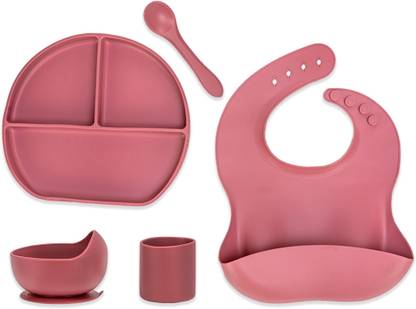 Adore Advanced Brillio! Silicone Feeding Set- Pack of 5- Food Grade  - Silicone