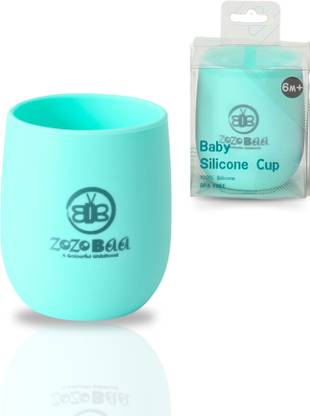 Zozobaa Silicone Tiny Training Open Cup for Baby Feeding & Toddler First stage Drinking  - Food Grade Silicone