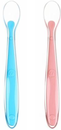 Roforuf Baby Feeding Spoon for 6 + Months baby Soft & Safe Spoon  - Silicone