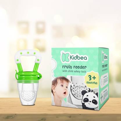 KIdbea Silicone Food/Fruit Nibbler with Extra Mesh, Soft Pacifier Feeder