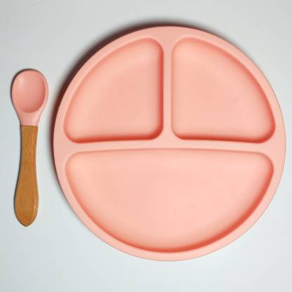 ESSENSI Soft Silicone Suction Plate & Spoon Set  - Food Grade Silicone