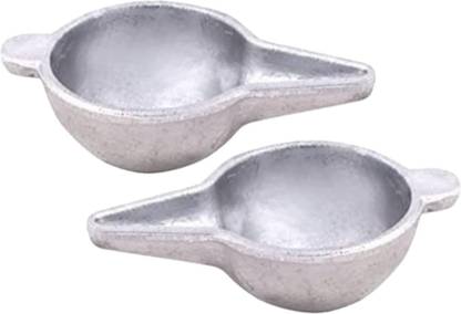 ZION WORLD Zionworld Aluminium 2Pcs Baby Feeder Spoon | Paladai New Born Babies  - Aluminium