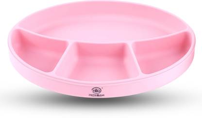 Zozobaa Plate for Babies Toddlers & Kids |Suction Base Divided Portion BPA-Free  - 100 % Food Grade Silicone