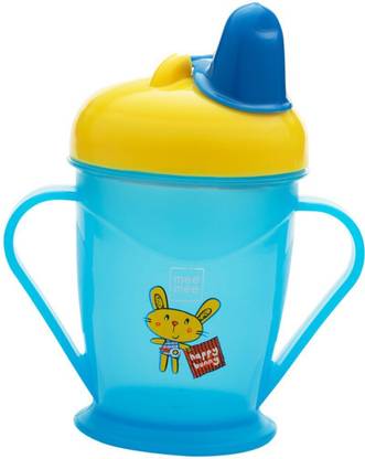 MeeMee Baby Sipper cup BPA free non spill twin handle for baby/Toddlers/Kids,180 ML - Plastic