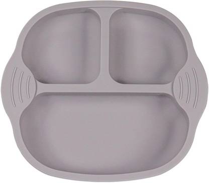 TOMATUS Toddler Silicone Suction Plates for Baby Kids| Divided Unbreakable  - Silicone