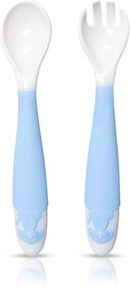LuvLap Tiny Love Heat Sensitive Baby Feeding Spoon Set, Soft Silicone Tip  - Soft Silicone
