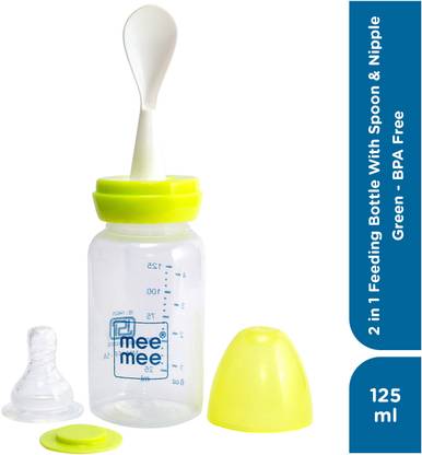 MeeMee Baby bottle gentle soft flexible nipple BPA free food grade polypropylene bottle  - Silicone