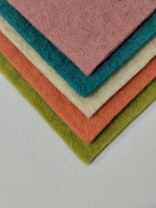 MFT metro felt toy selling A4 size wool felt sheet 3 mm 10 sheet 5 color Felt Sheet