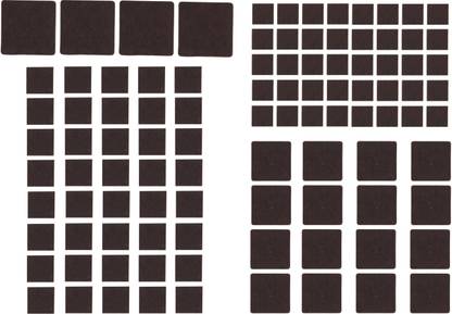 Store2508 Self Adhesive 100 Pcs Square Felt Pads Non-Skid Floor Protector Furniture Pad Felt Sheet