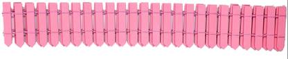 Vintager Wodden Border Fance 7mm X 90Cm (Pink)) Fence Cap