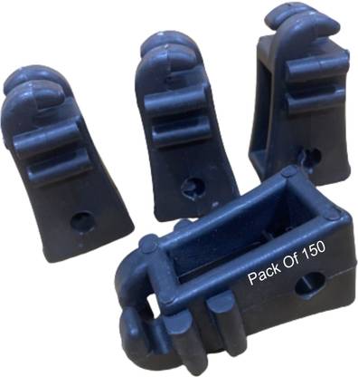 Uttam Reel Insulators For Electric Fence Use In Garden, Farm (Black) (Pack Of 150) Plastic Fence Post