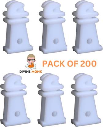 divine Monk white insulator unbreakabale for zatka machine 200 pcs Polyester Fence Post
