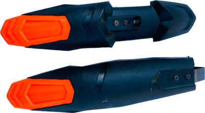 FOXGLOVE FENDER'S FOR ADULTS CYCLE FLORESCENT ORANGE & BLACK SPORTY MUDGUARD SET Full Length Front & Rear Fender