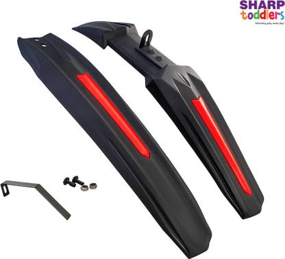 SHARP TODDLERS Bicycle Front & Rear Mudguard with Reflector with REVOLUTION Clip-on Front & Rear Fender