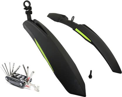 ABC AMOL BICYCLE COMPONENTS Front& Rear Mudguard With Iron Fitting With Cycle Toolkit Full Length Front & Rear Fender