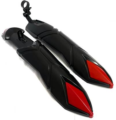 Excel Grozo Model Red M/C Full Length Front & Rear Fender