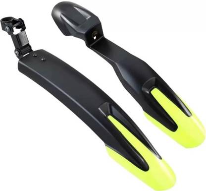 Munshi Cycle India Bicycle Front & Rear Dual Tone Mudguard with Iron Fitting (Yellow) Full Length Front & Rear Fender
