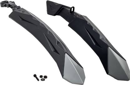 Dark Horse Bicycle DIAMOND Mudguard Fits 24", 26", V- Brake, MTB & ATB Cycles, NEW MODEL Clip-on Front & Rear Fender