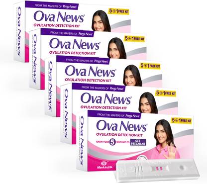 Ova News Detection Kit from Prega News Identifies Fertile Days Ovulation Kit