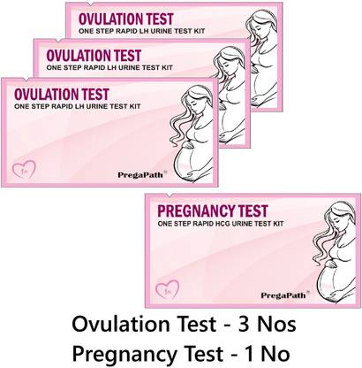 PregaPath One step Rapid LH urine Test|1 preg kit & 3 Ovulation Kit