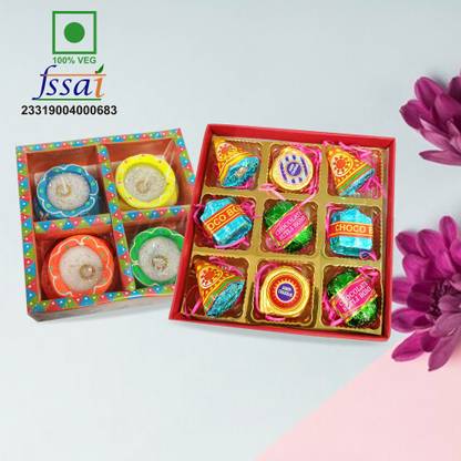 Chocoloony Chocolate Premium Diwali Gift Box, Cracker Chocolate with Candle Paper Gift Box