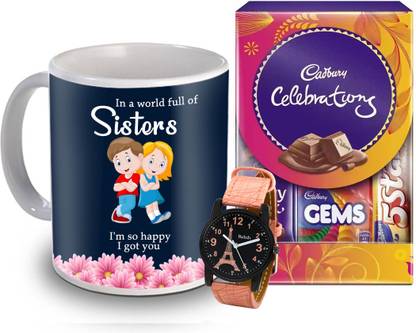 Midiron Raksha Bandhan Gift Hamper for Sister/Girls | Rakhi Gift with Watch for Girls-32 Paper Gift Box