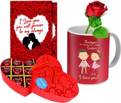 Midiron Chocolate Gift Hamper Gift for Valentine’s Day | Chocolate Day Gift Ceramic Gift Box