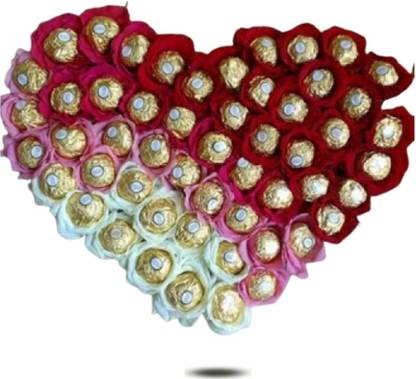 Via del Corso Heart Shape Ferrero Rocher Chocolate Bouquet Assorted Gift Box