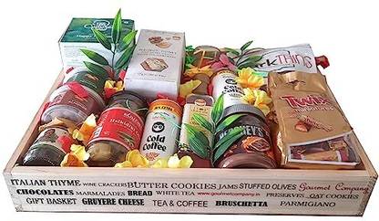 Gourmet Premium Gift Hamper Basket|Gift for Girls/Friend/Wife/Family| Wooden Gift Box