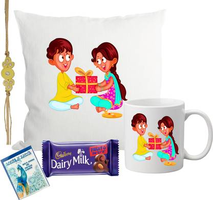 Loops n knots Cushion Mug Chocolate Combo cmc023 Assorted Gift Box
