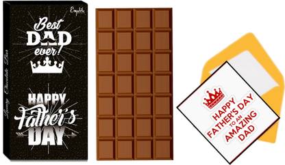 Expelite Chocolate Gift for Fathers day -100 grams - Unique gift for dad on fathers day Bars