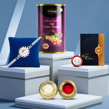 DeoDap Rakhi For Brother |Rakhi with Chocolate | Rakshabandhan gift set |Y22K1_A4_BS Assorted Gift Box
