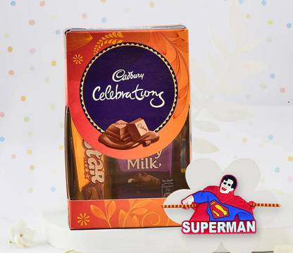 TIED RIBBONS Rakhi for Kids Brother Boys with 1 Chocolate Gift Hamper Assorted Gift Box