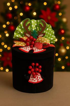 Indulgence Double Decker Round Suede Box Assorted Gift Box