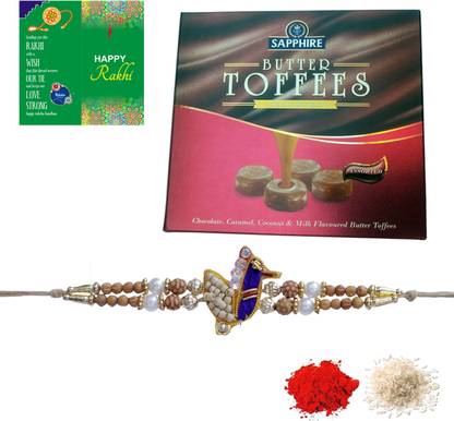 Visabhu 1 Chandan Booty Peacock Sapphire Butter Toffee Assorted (150g) 12-SAPPTOFFY Assorted Gift Box