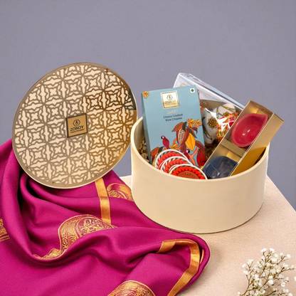 Zoroy Luxury Chocolate Harvest of Gold Hamper – Premium Festive Gift with Chocolates & Keepsake Box Bamboo Gift Box
