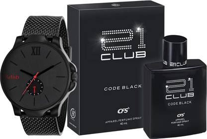 Relish Black Watch, Perfume Men Combo Pack, Gift Set Diwali, Anniversary, Brother, Paper Gift Box