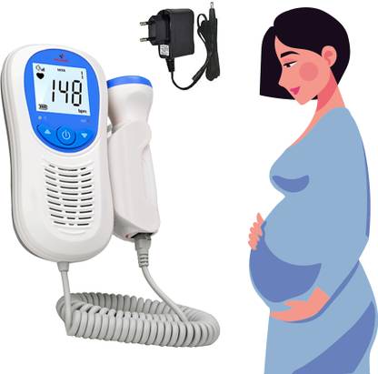 MEDILMA Fetal Doppler FD260D for Pregnancy Baby Heartbeat Portable Monitor Rechargeable Blue Fetal Doppler