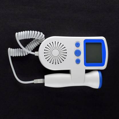 Dishan Fetal Doppler Portable Handheld Baby Heart Rate Detection Monitoring Blue Fetal Doppler